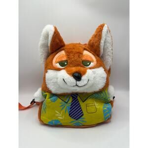 Zootopia Fox Plush Backpack Cute Large Capacity School Bag Nick Backpack